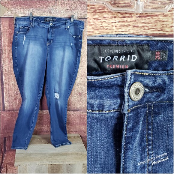 torrid Denim - EUC WOMENS TORRID LIGHT WASH DENIM JEANS